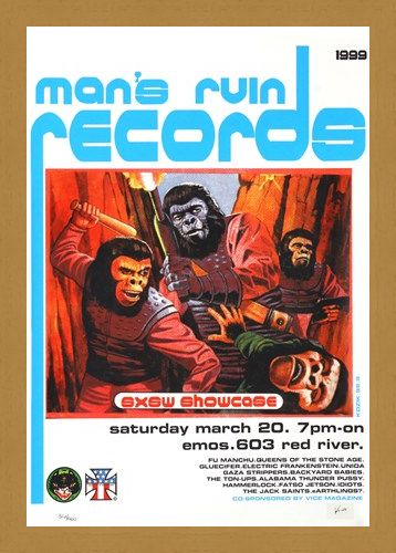 Framed Framed Man's Ruin Records SXSW Promo - Frank Kozik