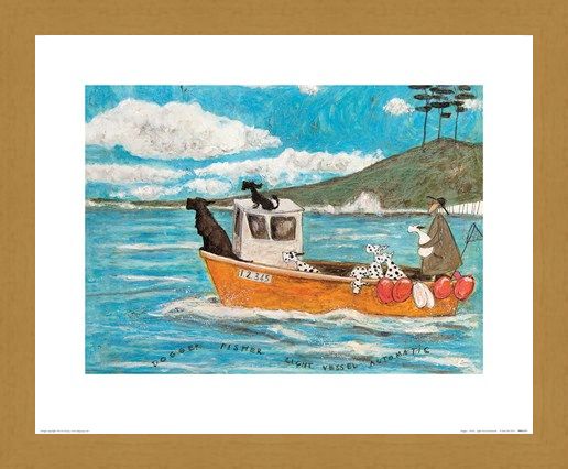 Framed Framed Dogger, Fisher, Light Vessel Automatic - Sam Toft