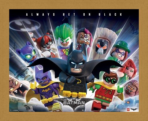 Framed Framed Always Bet On Black - Lego Batman