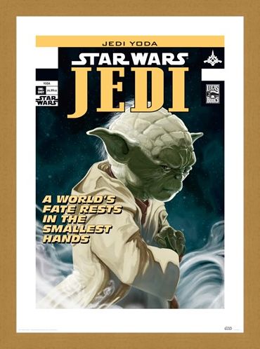 Framed Framed Yoda - World's Fate - Star Wars