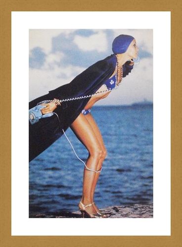 Framed Framed Jerry Hall, Jamaica May 1975 - Norman Parkinson