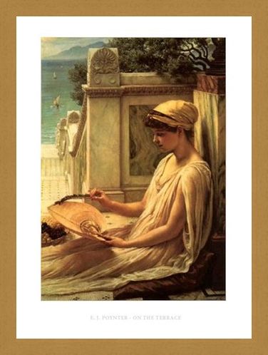 Framed Framed On the Terrace - Edward Poynter