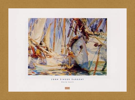 Framed Framed White Ships - John Singer Sargent