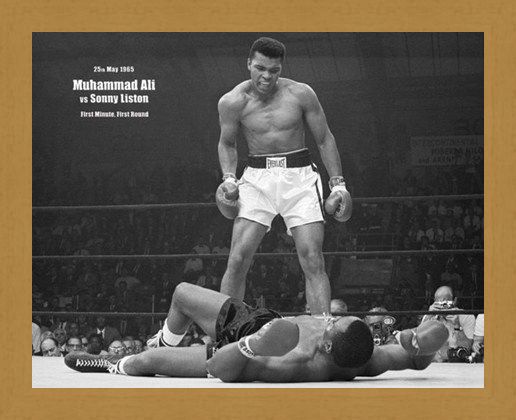 Framed Framed History in the Making - Muhammad Ali Vs Sonny Liston