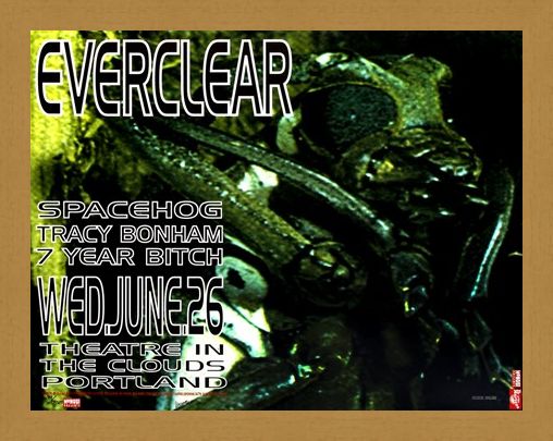 Framed Framed Frank Kozik Everclear Live at Theatre in the Clouds Limited Edition Print -