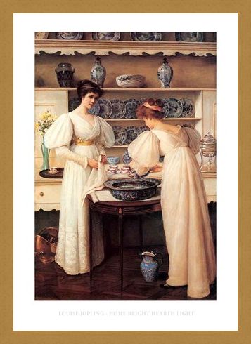 Framed Framed Home Bright Hearth Light - Louise Jopling