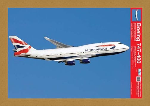 Framed Framed Boeing 747-400 - Jumbo Jet