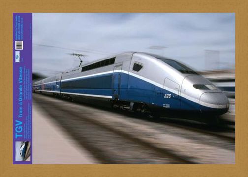 Framed Framed TGV High Speed Train - Trains