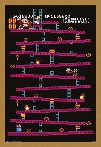Framed Framed Donkey Kong - Retro Gaming