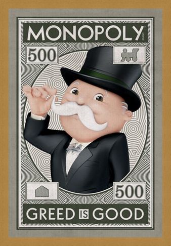 Framed Framed Greed Is Good - Monopoly