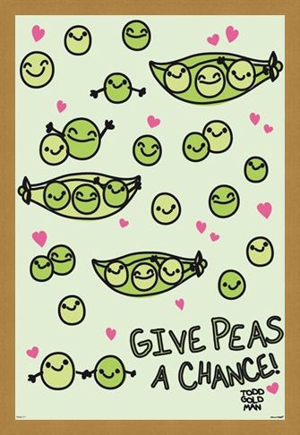 Framed Framed Give Peas A Chance - David & Goliath