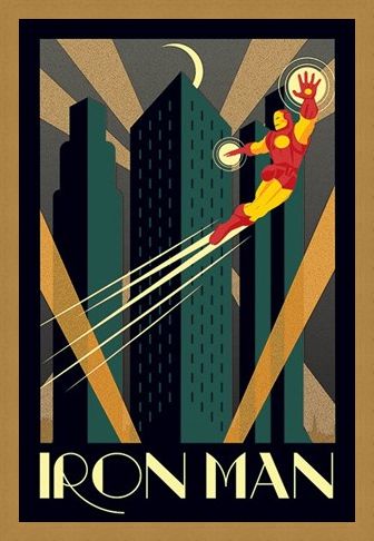 Framed Framed Iron Man - Marvel Deco