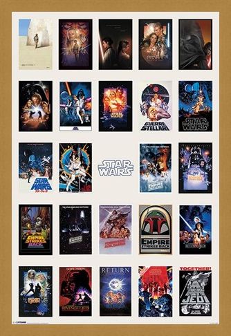 Framed Framed Star Wars Collage - May the Force be with you