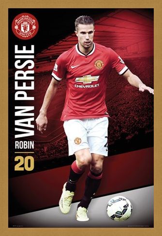 Framed Framed Robin Van Persie - Manchester United Football Club