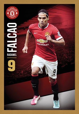 Framed Framed Radamel Falcao - Manchester United Football Club