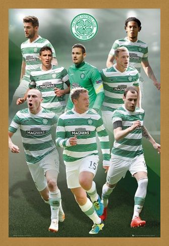 Framed Framed Star Players - Celtic Football Club 2014/15