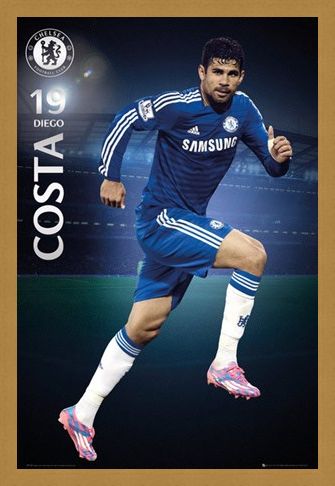 Framed Framed Diego Costa - Chelsea Football Club