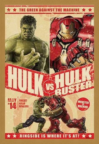 Framed Framed Hulk Vs Hulkbuster - Avengers Age of Ultron