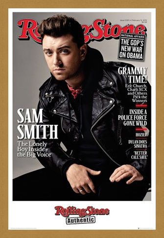 Framed Framed Rolling Stone Magazine - Sam Smith