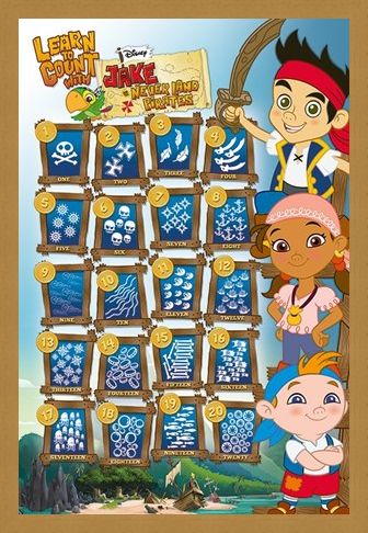 Framed Framed Learn To Count - James & The Neverland Pirates