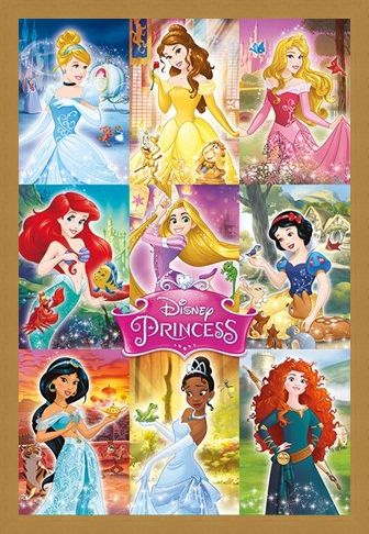 Framed Framed Princess Collage - Disney Princess
