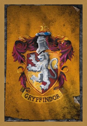 Framed Framed Gryffindor Flag - Harry Potter