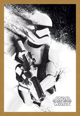 Framed Framed Stormtrooper Paint - Star Wars Episode VII The Force Awakens