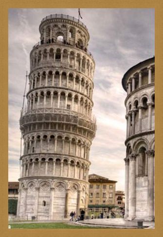 Framed Framed Italy's Finest - The Leaning Tower Of Pisa
