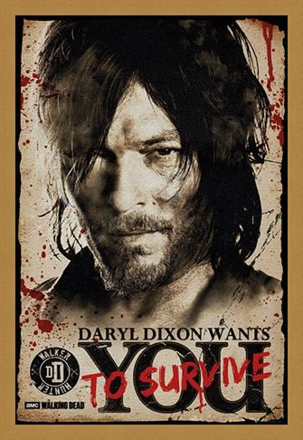 Framed Framed Daryl Needs You - The Walking Dead