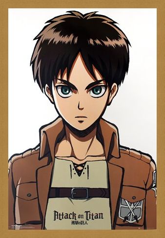 Framed Framed Eren Portrait - Attack on Titan