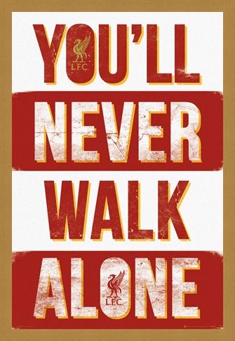 Framed Framed Liverpool You'll Never Walk Alone - Liverpool Football Club
