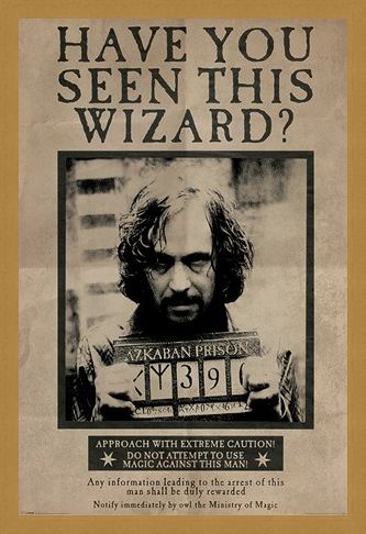 Framed Framed Wanted Sirius Black - Harry Potter