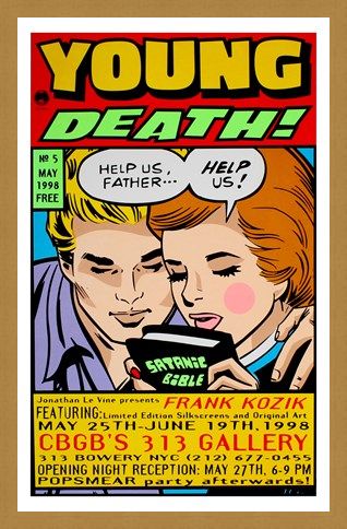 Framed Framed Young Death! - Frank Kozik