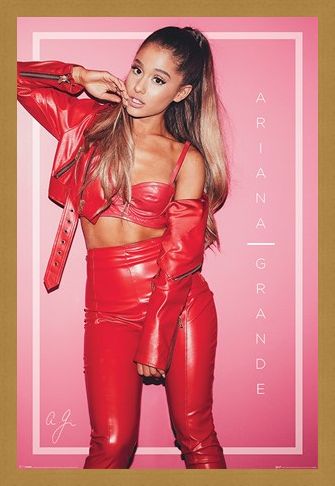 Framed Framed Red Pose - Ariana Grande