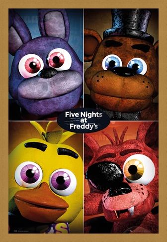 Framed Framed The Fazbear Gang - Five Nights At Freddy's