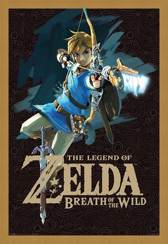 Framed Framed Breath Of The Wild Cover Art - The Legend Of Zelda
