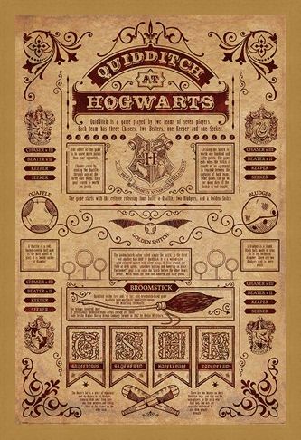 Framed Framed Quidditch At Hogwarts - Harry Potter
