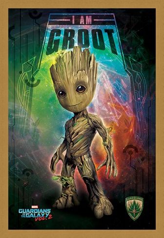 Framed Framed I Am Groot - Guardians of the Galaxy Vol. 2