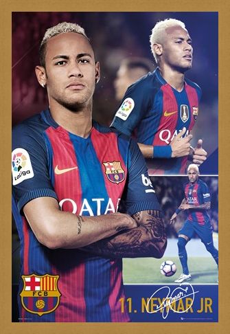 Framed Framed Neymar Jr - Barcelona Football Club