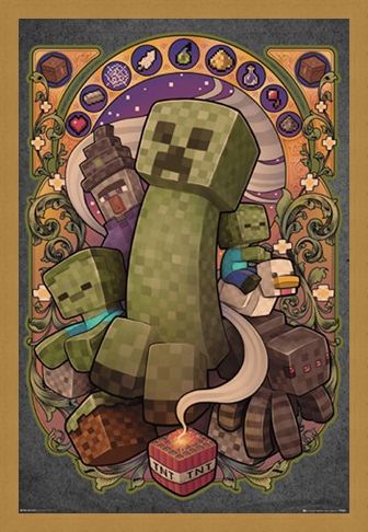 Framed Framed Creeper Nouveau - Minecraft
