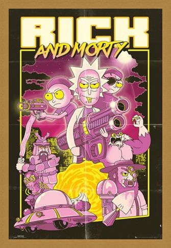 Framed Framed Action Movie - Rick and Morty