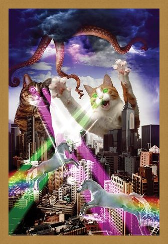 Framed Framed Apocalypse Meow - Animal Invasion
