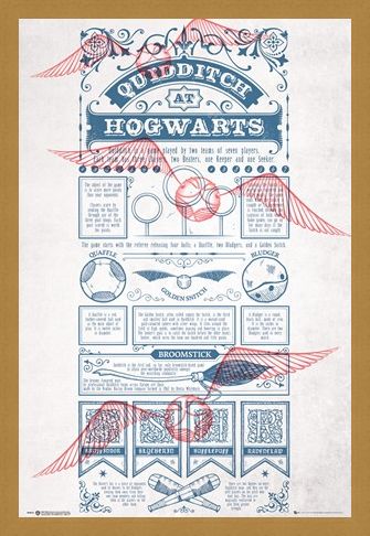 Framed Framed Rough Game, Quidditch - Harry Potter