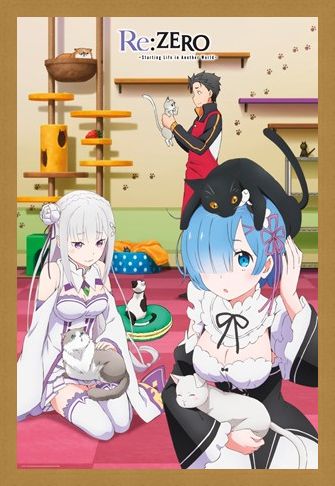 Framed Framed Starting Life in Another World - Re Zero Cats