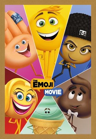 Framed Framed Star Characters - The Emoji Movie