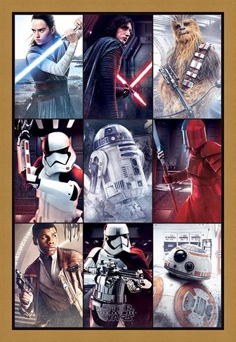 Framed Framed The Last Jedi Characters - Star Wars