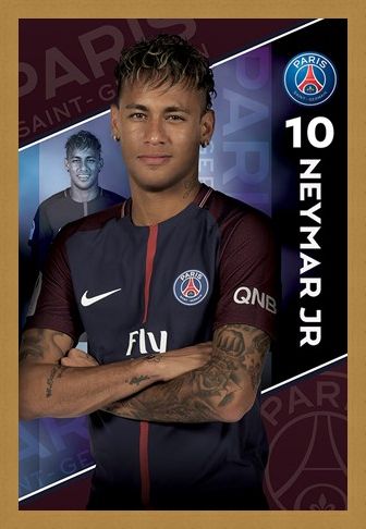 Framed Framed Neymar 16-17 - PSG
