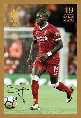 Framed Framed Liverpool Mane 17-18 -