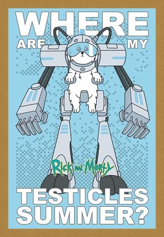 Framed Framed Where Are My Testicles - Rick and Morty
