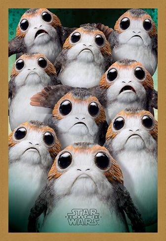 Framed Framed Many Porgs - Star Wars The Last Jedi